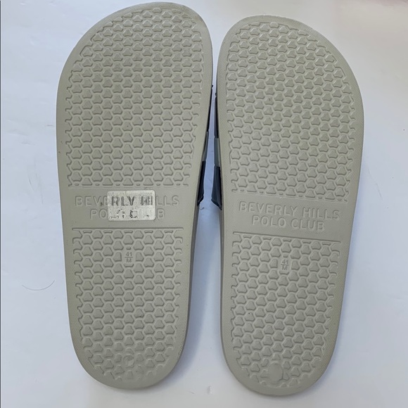 Beverly Hills Polo Club Kids Black Slides - Picture 3 of 5